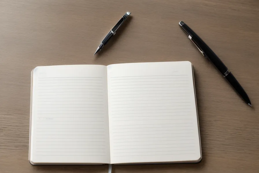 Un carnet de notes et un téléphone posés sur un bureau en bois