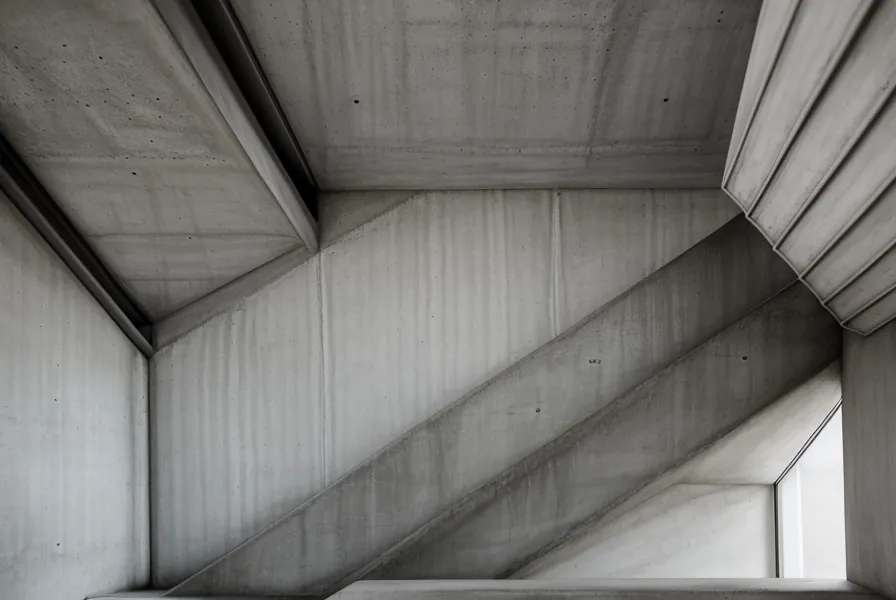 Vue plongeante d'une cage d'escalier de bureau moderne et minimaliste