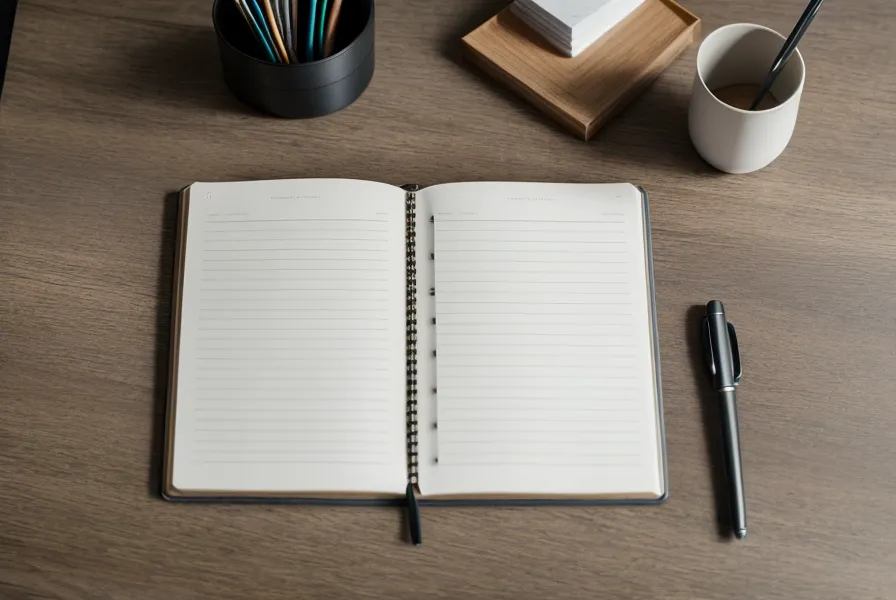 Bureau de travail avec des documents logistiques et un stylo posé sur un bloc-notes