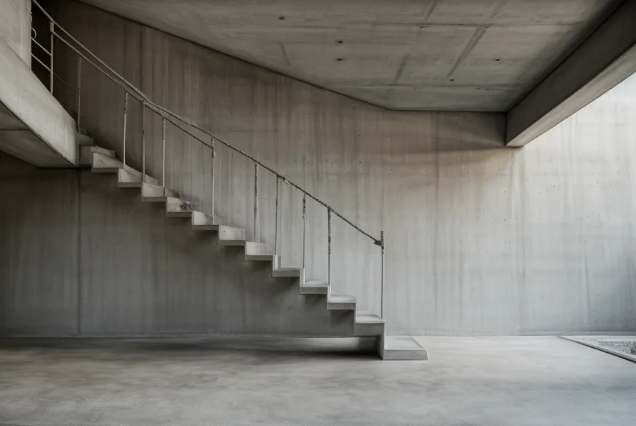 Cage d'escalier calme d'un immeuble de bureaux, image de l'introversion au travail avant de reprendre la parole