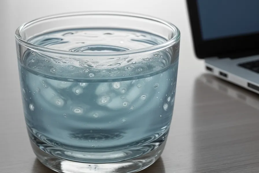 Verre d'eau sur une table de réunion dans un bureau moderne